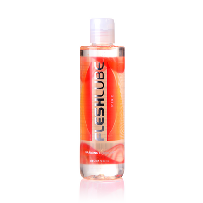 Fleshlight Fleshlube Fire 8oz Warming Lubricant - Model No. 810476016067 - Unisex - Suitable for All Areas of Pleasure - Natural Formula