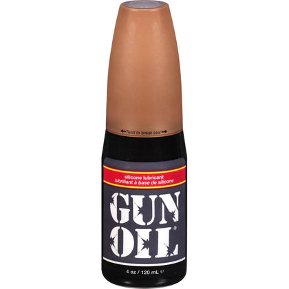 Gun Oil Premium Silicone Lubricant - Model GUNOIL-4 - Unisex - 4oz/120ml Flip Top Bottle - Long-lasting - Water-resistant - Unscented - Glycerin and Paraben Free - Clear - Enhance Your Intimate Pleasure