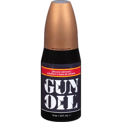 Gun Oil Silicone Lubricant - Premium 8oz/240ml Flip Top Bottle for Enhanced Pleasure - Unisex Formula for Smooth and Long-lasting Intimate Experiences - Aqua Blue