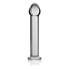 Introducing the Exquisite Pleasure Glass Romance 1 Clear 7in - Sensual Glass Wand for All Genders - Unleash Your Desires in Style - Adult Naughty Store