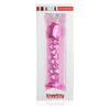 Introducing the Crystal Pleasure Glass Romance 2 Pink 7in - Sensual Glass Dildo for All Genders, Designed for Intimate Satisfaction in Crystal-Clear Pink - Adult Naughty Store