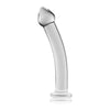 Glass Romance 3 Clear 7.5in Glass Dildo for Sensual Pleasure - Model GR3CD7.5 - Unisex - Exquisite Temperature Play - Crystal Clear - Adult Naughty Store