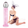 Glass Romance 7 Pink 7.5in - Sensual Glass Dildo for Intimate Pleasure - Adult Naughty Store