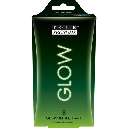 Introducing the Glow N Dark 54mm Condoms 8-Pack: Illuminate Your Intimate Nights
