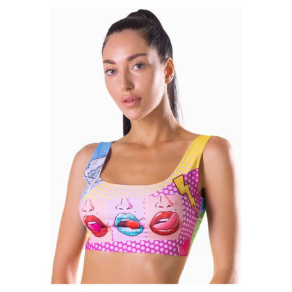 Introducing the Mememes Comics Hot Crop Top - The Ultimate Seamless Comfort for Intimate Moments - Adult Naughty Store