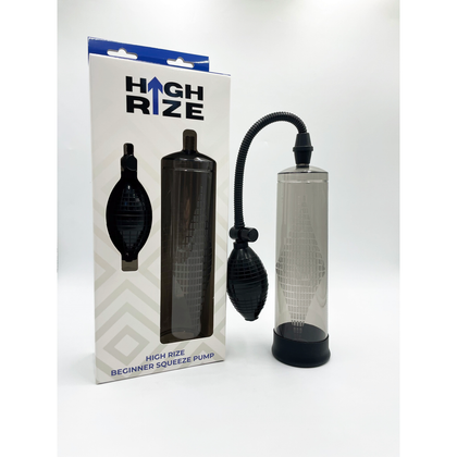 High Rize Beginner Squeeze Pump Smoke - The Ultimate Pleasure Enhancer for Him - Male Masturbator Pump, Model HR-1001, Smoke Grey