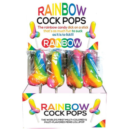 Burst into the World of Sensuality with Cock Pop Neon Rainbow Multi-Color Pecker Party Pops - Model XR2309: A Vibrant Addition to Any Celebration for Adults, Offering Playful Pleasures for All Genders and Fruity Fun in Every Colour!