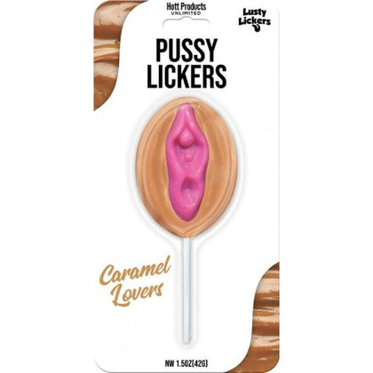 Naughty Novelties Lusty Lickers Pussy Pop Caramel Flavored Candy on a Stick - Model Number: LL-001 - Unisex Pleasure Treat - Deliciously Sweet 😉
