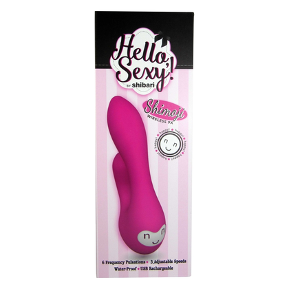 Shimoji Happy Vibrating Pleasure Wand - Pink (9 Multi-Pulsations, Rechargeable) - Adult Naughty Store