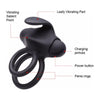 Silicone Elastic Penis Ring and Rabbit Clit Vibrator Adult Sex Toy For Couples