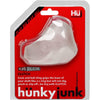 Hunkyjunk Ice SLINGSHOT 3-Ring Teardrop Sling - The Ultimate Pleasure Enhancer for Men - Black - Adult Naughty Store