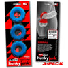 Hünkyjunk SuperHuj Teal Ice 3 Pc Cockring Set - Ultimate Male Pleasure Enhancer - Adult Naughty Store