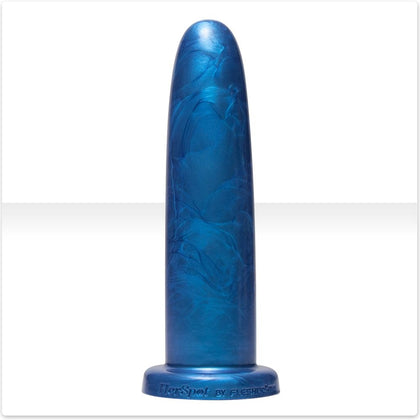 Cobalt Lily Platinum Silicone Large Dildo (Model: 810476010676) for All Genders - Vaginal and Anal Play - Blue