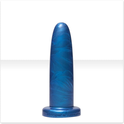 Introducing the Cobalt Lily Medium Silicone Dildo for Women - Ideal for Vaginal and Anal Pleasure