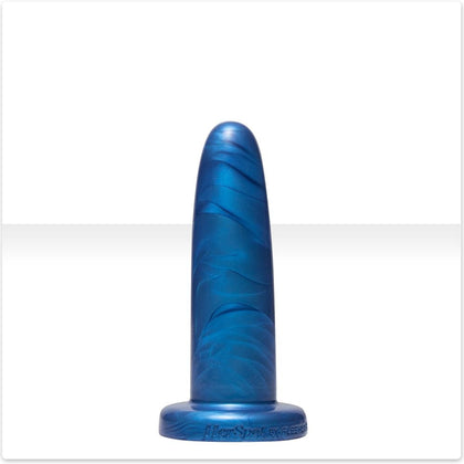 Divinity Toys Cobalt Lily Platinum Silicone Dildo Small | Unisex Anal and Vaginal Pleasure Toy | Model Number: 810476010652 | Deep Blue