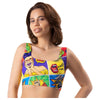 Introducing the Mememes Comics Insta Crop Top: The Ultimate Seamless Lingerie for Women - Model MC-CT001 - Thermo-regulated Sensations in Vibrant Colours - Adult Naughty Store