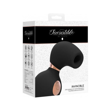 Introducing the Sensa Pleasure Invincible - Black: The Ultimate Clitoral Vibrator for Unforgettable Orgasms!