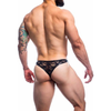 C4M Lace Lingerie Thong Model LT-001 Men's Medium Black Capri Intimate Wear - Adult Naughty Store