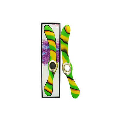 Entice Colourful Camo Double Ended Vibrator - Model ECV-001 - For Solo or Couples Play - G-Spot and External Stimulation - Green - Adult Naughty Store