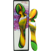 Colourful Camo Beja 2in1 Vibrator Green - The Ultimate Pleasure Companion for All Genders and Sensations - Adult Naughty Store