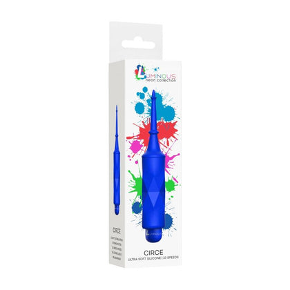 Circe - Luminous Royal Blue ABS Bullet with Silicone Sleeve - 10-Speeds - Unisex - Targeted Pleasure - Model C10