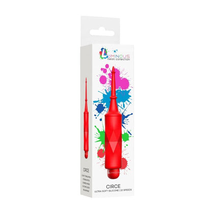 Circe - Luminous 10-Speed ABS Bullet with Silicone Sleeve for Intense Pleasure - Red