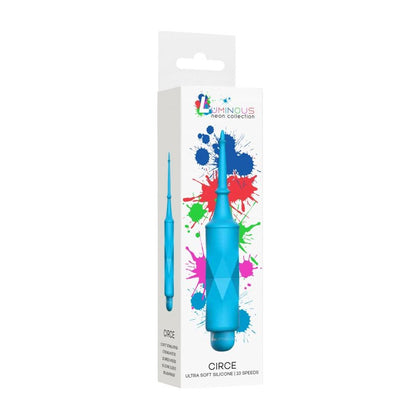 Circe - Luminous ABS Bullet Vibrator with Silicone Sleeve - 10-Speeds - Turquoise