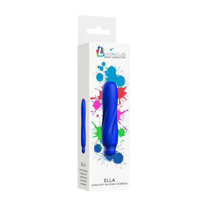 Ella Pleasure Bullet - ABS Bullet With Silicone Sleeve - 10-Speeds - Royal Blue