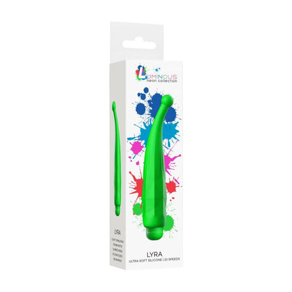 Lyra - Luminous ABS Bullet with Silicone Sleeve - 10-Speeds - Green - Powerful Pleasure Toy for All Genders