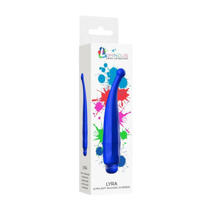 Introducing the Lyra ABS Bullet with Silicone Sleeve - 10-Speeds - Royal Blue: The Ultimate Pleasure Powerhouse
