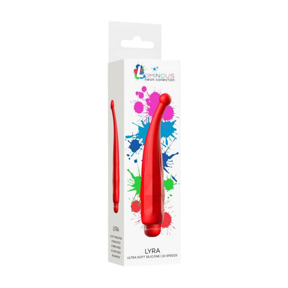 Lyra - Luminous 10-Speed ABS Bullet with Silicone Sleeve - Red - Powerful Pleasure for All Genders