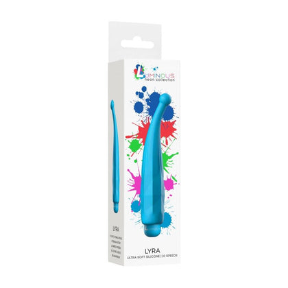 Lyra - Luminous ABS Bullet with Silicone Sleeve - 10-Speeds - Turquoise - Powerful Pleasure for All Genders