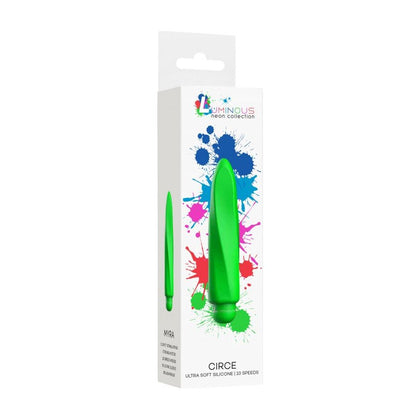 Myra - Luminous 10-Speed Green ABS Bullet with Silicone Sleeve - Model X123 - For All Genders - Intense Clitoral Stimulation