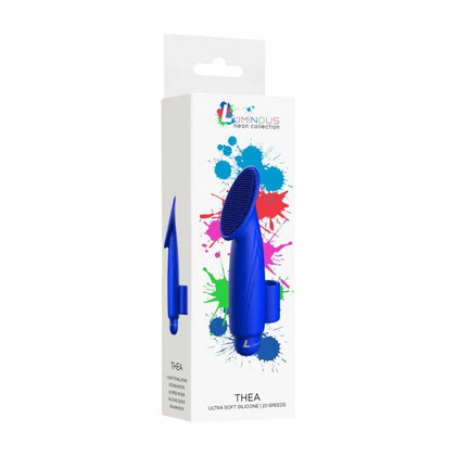 Thea - Luminous ABS Bullet with Silicone Sleeve - 10-Speeds - Royal Blue