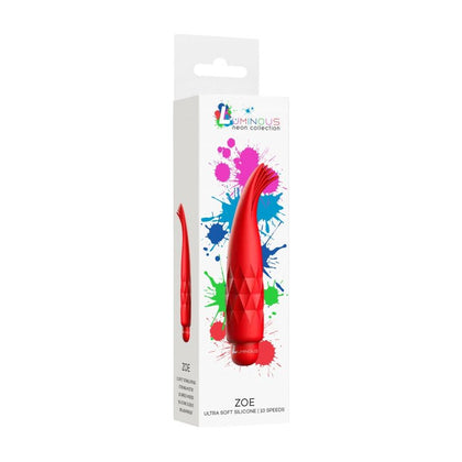 Zoe - ABS Bullet With Silicone Sleeve - 10-Speeds - Red