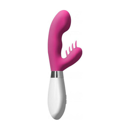 Introducing the Luxe Pleasure Ares Pink G-Spot Vibrator - Model LP-APV001 - For Women - Multi-Function Clitoral Stimulation - Elegant Rose Hue