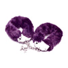 PassionLux Pleasure Fur-Lined Handcuffs - Model FHP-001 - Unleash Passion and Luxury - Purple