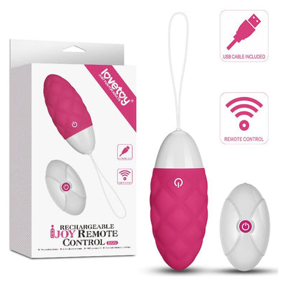 IJOY Pink Silicone Wireless Remote Control Rechargeable Egg - Model E10 - Intimate Pleasure for Her