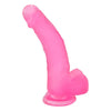 Sensual Pleasures Crystal Delight 8in Large Pink Dildo - Model SP-CD8LP: The Ultimate Pleasure Experience for Women and Men - Adult Naughty Store