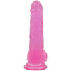 Sensual Pleasures Crystal Delight 8in Large Pink Dildo - Model SP-CD8LP: The Ultimate Pleasure Experience for Women and Men - Adult Naughty Store