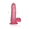 Sensual Pleasures Crystal Delight 6in Small Pink Dildo - Model SPCD6P: The Ultimate Pleasure Companion for Intimate Bliss - Adult Naughty Store