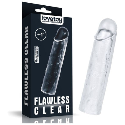 Sensual Pleasures Clear Penis Extender Sleeve Plus 1in: The Ultimate Pleasure Enhancer for Men