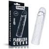 Sensual Pleasures Clear Penis Extender Sleeve Plus 1in: The Ultimate Pleasure Enhancer for Men - Adult Naughty Store