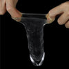 Sensual Pleasures Clear Penis Extender Sleeve Plus 1in: The Ultimate Pleasure Enhancer for Men - Adult Naughty Store