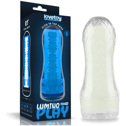 Lumino Play Ribbed Masturbator: The Ultimate Blue Glow Pleasure for Men