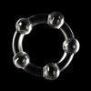 Introducing the Luxe Pleasure Collection: Triple Beaded Donut Ring Set - Model TBR-3, for Him and Her, Exquisite Pleasure for Intimate Moments, Clear - Adult Naughty Store