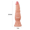 Love Toy Dual Layered Platinum Silicone Cock 9.5in - Model X123 - For Him - Lifelike Realistic Dildo - Flesh - Adult Naughty Store