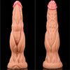 Love Toy Dual Layered Platinum Silicone Cock 9.5in - Model X123 - For Him - Lifelike Realistic Dildo - Flesh - Adult Naughty Store