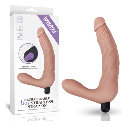 IJOY Rechargeable Strapless Strap-On - Model X7, Ultimate Pleasure for Her and Him, G-Spot and P-Spot Stimulation, Sensual Black