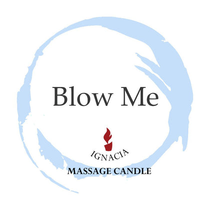 Blow Me Massage Candle - Sensual Pleasure Enhancer - Model 150g - Unisex - Indulge in Chocolate Fudge Aromatherapy